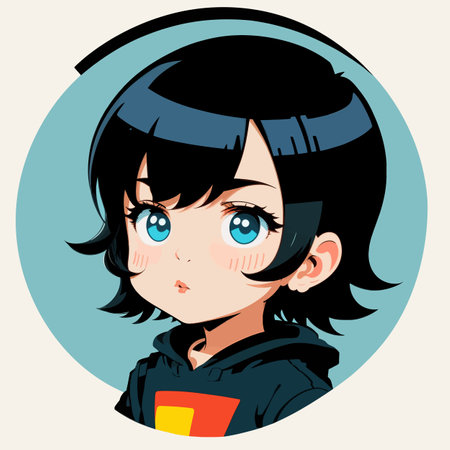 Stylish illustration of a boy. Vector design, printing, graffitiのイラスト素材