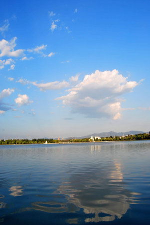 China Beijing Yanqing County XiaDu Parkの写真素材