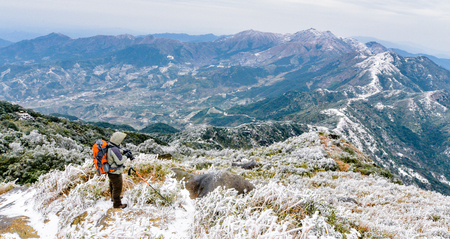 Snow mountainのeditorial素材
