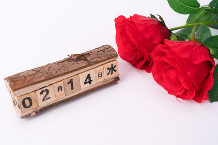 Valentine's day roses bouquetの写真素材