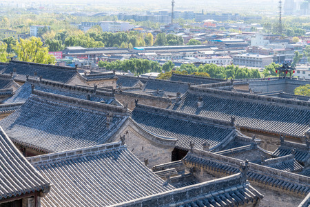 The architectural complex of the luxurious residence in ancient Chinaのeditorial素材