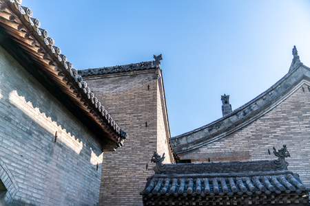 The architectural complex of the luxurious residence in ancient Chinaのeditorial素材
