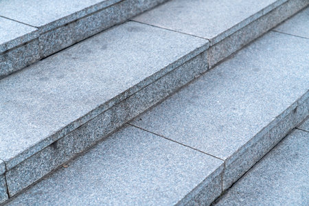 Steps made of marble in sections