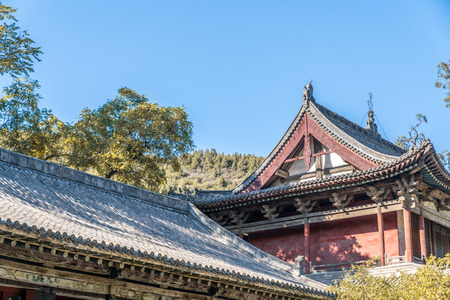 An ancestral hall in China.のeditorial素材