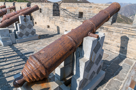 Artillery used for defense in ancient Chinaのeditorial素材