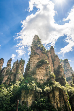 Scenery of Zhangjiajie Scenic area in Hunan Province, Chinaの写真素材