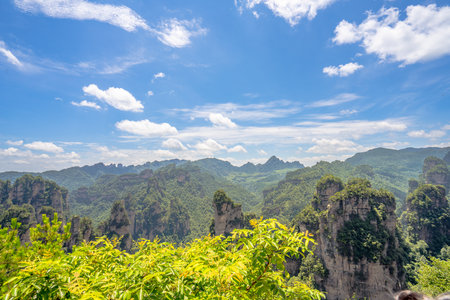 Scenery of Zhangjiajie Scenic area in Hunan Province, Chinaの写真素材