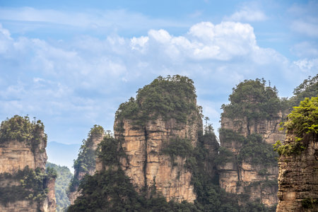 Scenery of Zhangjiajie Scenic area in Hunan Province, Chinaの写真素材