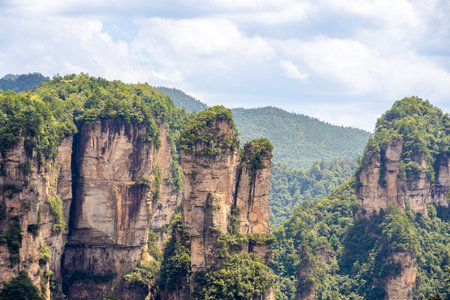 Scenery of Zhangjiajie Scenic area in Hunan Province, Chinaの写真素材