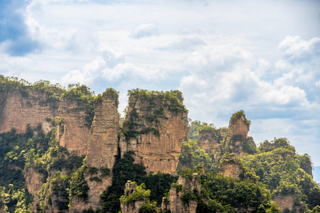 Scenery of Zhangjiajie Scenic area in Hunan Province, Chinaの写真素材