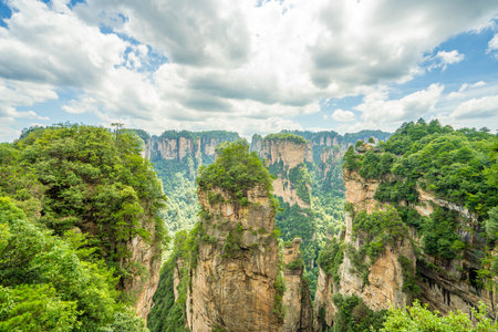 Scenery of Zhangjiajie Scenic area in Hunan Province, Chinaの写真素材