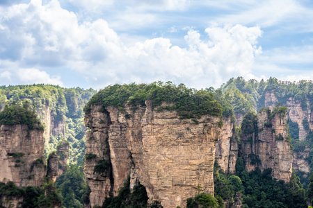 Scenery of Zhangjiajie Scenic area in Hunan Province, Chinaの写真素材