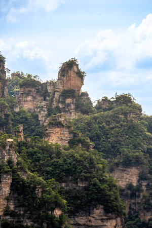 Scenery of Zhangjiajie Scenic area in Hunan Province, Chinaの写真素材