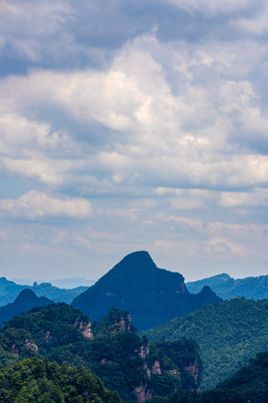 Scenery of Zhangjiajie Scenic area, Hunan Province, Chinaの写真素材