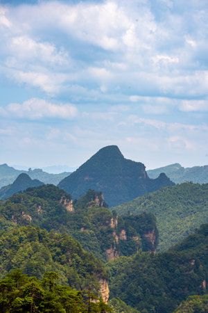 Scenery of Zhangjiajie Scenic area, Hunan Province, Chinaの写真素材