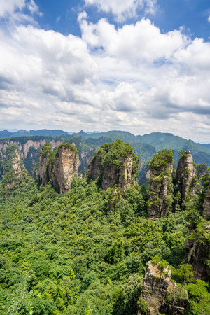 Scenery of Zhangjiajie Scenic area, Hunan Province, Chinaの写真素材