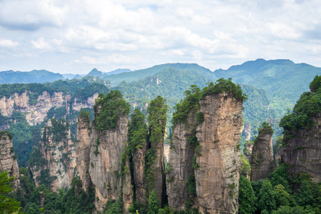 Scenery of Zhangjiajie Scenic area, Hunan Province, Chinaの写真素材