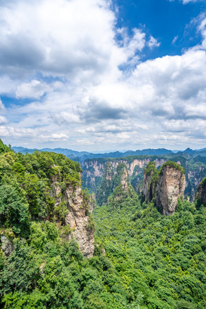 Scenery of Zhangjiajie Scenic area, Hunan Province, Chinaの写真素材
