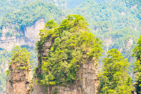 Scenery of Zhangjiajie Scenic area, Hunan Province, Chinaの写真素材