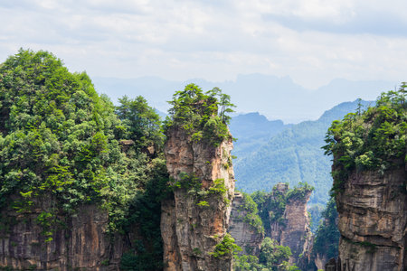 Scenery of Zhangjiajie Scenic area, Hunan Province, Chinaの写真素材