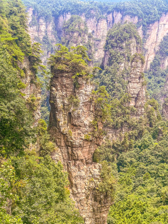 Scenery of Zhangjiajie Scenic area, Hunan Province, Chinaの写真素材