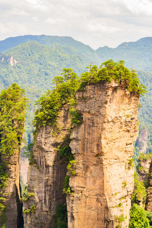 Scenery of Zhangjiajie Scenic area, Hunan Province, Chinaの写真素材