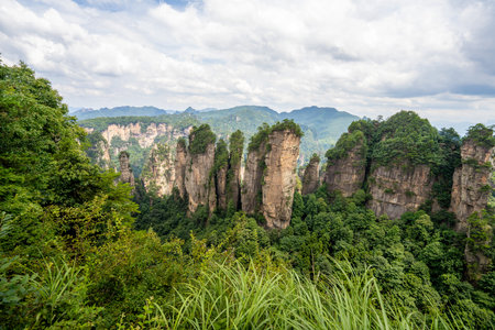 Scenery of Zhangjiajie Scenic area, Hunan Province, Chinaの写真素材