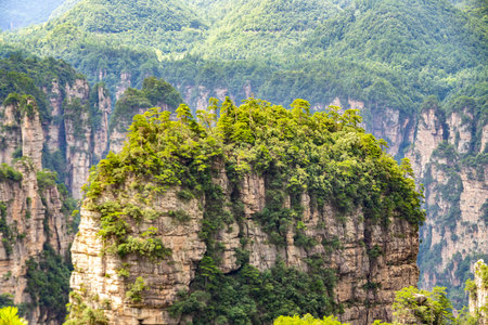 Scenery of Zhangjiajie Scenic area, Hunan Province, Chinaの写真素材
