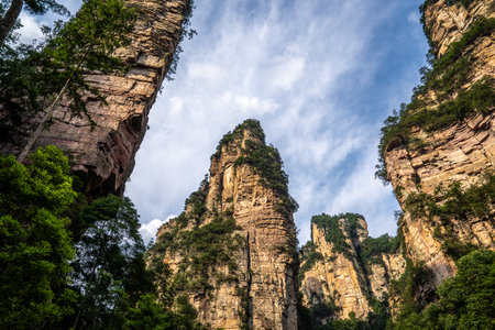 Scenery of Zhangjiajie Scenic area, Hunan Province, Chinaの写真素材
