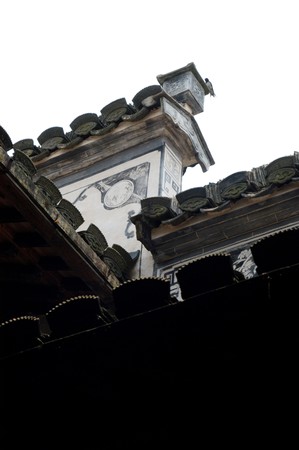  house Qiankou HuangShan China                                   の写真素材