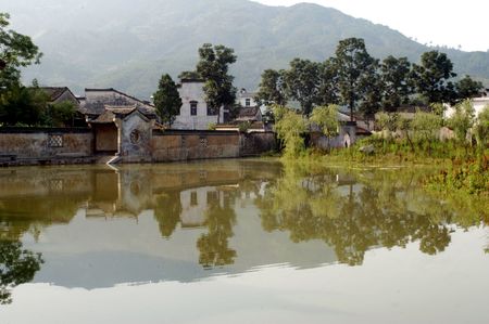 Ancient Village Chengkan in Huangshan, Anhui, China                                の写真素材