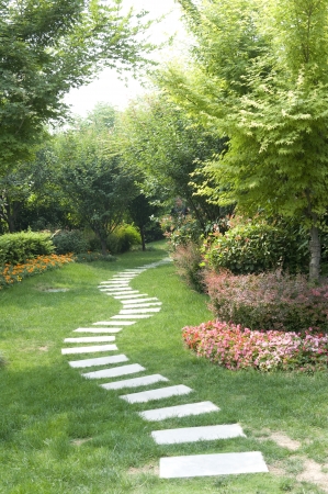 Park Stone walkwayの写真素材