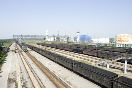 Factories and railwayのeditorial素材