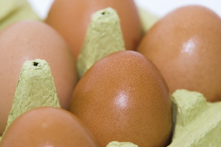 eggs on a bed of straw , natural , fieldの写真素材