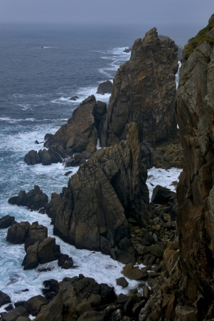 cliffs on the northern coast of Spainの写真素材