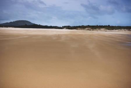 landscape lonely beach day with cloudy skyの写真素材