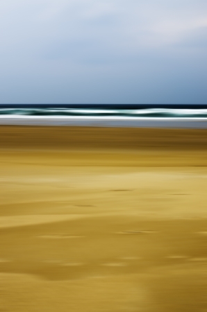 landscape lonely beach day with cloudy skyの写真素材
