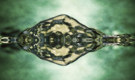 water forms, symmetrical composition の写真素材