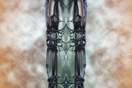 water forms, symmetrical composition の写真素材