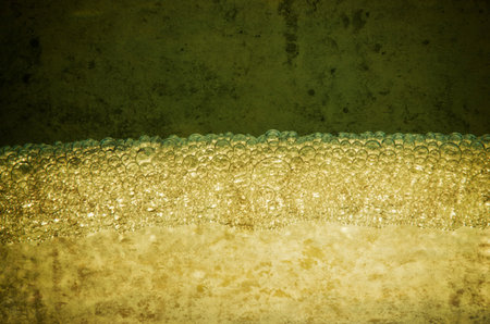 abstract background water bubbles in green