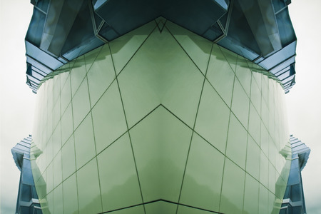 Abstract exterior space  Futuristic architecture のeditorial素材