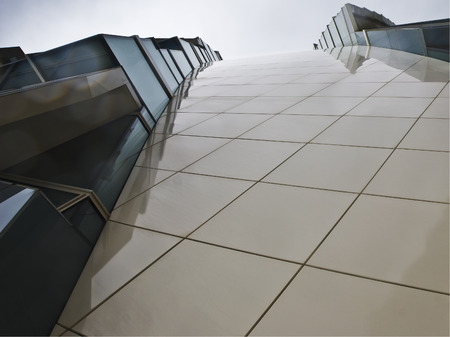 Abstract exterior space  Futuristic architecture のeditorial素材