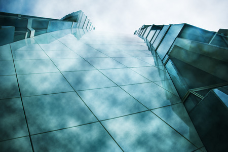 Abstract exterior space  Futuristic architecture のeditorial素材