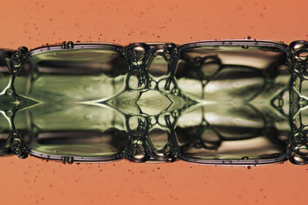 water forms, symmetrical composition の写真素材