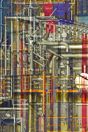 petrochemical plant detail heavy industry.の写真素材