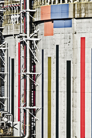 Ferrol, Spain - March 6th, 2014 petrochemical plant detail heavy industry in Ferrol.の写真素材