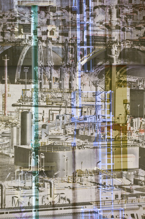 petrochemical plant detail heavy industry.の写真素材