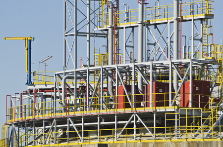 petrochemical plant detail heavy industry.の写真素材