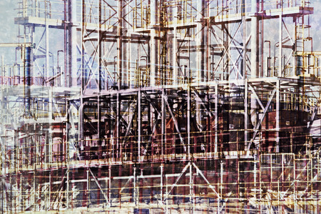 petrochemical plant detail heavy industry.の写真素材