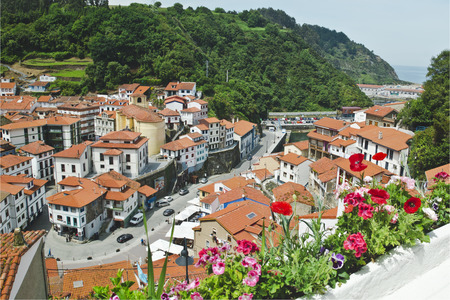 coastal town of cudillero - Asturias (Spain)の写真素材